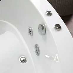 Baignoire D'angle Droite Ambra Avec Hydromassage