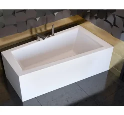 Baignoire d'angle DROITE INTIMA AVEC TABLIER - 150cm