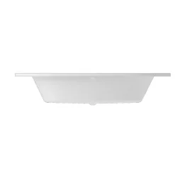Baignoire d'angle en acrylique L.140 x l.140 cm blanc, Cavally