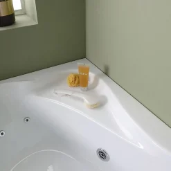 Baignoire D'angle Gauche Avec Hydromassage Ambra Intégré