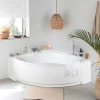 Baignoire d'angle Giverny 140 x 140 cm + Tablier Valentin