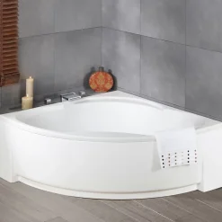 Baignoire d'angle Giverny 140 x 140 cm + Tablier Valentin