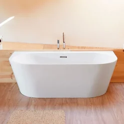 Baignoire design semi-îlot ovale TORINO MURO blanche 170 cm