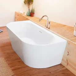 Baignoire design semi-îlot ovale TORINO MURO blanche 170 cm