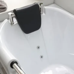 Baignoire Diletta Gauche Acrylique Blanc L 170Cm, H 65Cm, P 78Cm