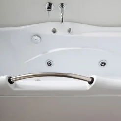 Baignoire Diletta Gauche Acrylique Blanc L 170Cm, H 65Cm, P 78Cm