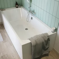Baignoire double en acrylique blanc L.180 x l.80 cm GoodHome Cavally