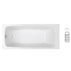 Baignoire droite 170 X 75 JACOB DELAFON Brive en acrylique renforcé + nettoyant