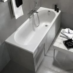 Baignoire droite 160 X 70 VILLEROY ET BOCH O Novo Solo acrylique