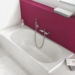 Baignoire droite 160 X 70 VILLEROY ET BOCH O Novo Solo acrylique