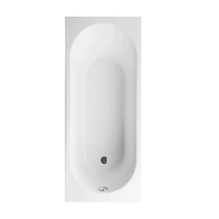 Baignoire droite avec pieds 170 x 70 cm VILLEROY & BOCH O.Novo Blanc + Pare Bain gauche AURYS Mist 1 chromé