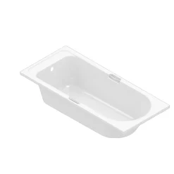 Baignoire droite avec poignées d'appui 170x75 cm Cavally blanc