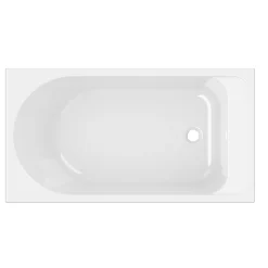 Baignoire droite Cavally L. 130 x l. 70 cm blanc