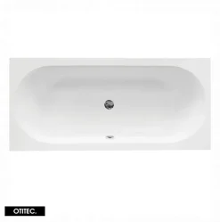 Baignoire Droite sans Tablier - 160 x 75 cm - VITAE SANS TABLIER - REPOSE-TÊTE OFFERT
