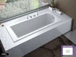 Baignoire Droite sans Tablier - 150 x 70 cm - SHEA SANS TABLIER - REPOSE-TÊTE OFFERT