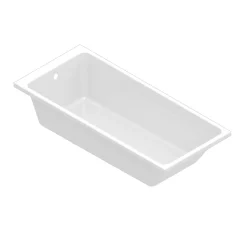 Baignoire droite Teesta L. 160 cm x l. 75 cm blanc