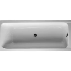 Baignoire droite 180x80 DURAVIT D-Code bonde au centre