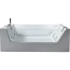 Baignoire hydromassage avec 2 verre panoramique 170 X 120 cm 8 jets Gemma