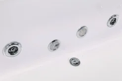 Baignoire hydromassage blanc Chromothérapie 180 X 90 cm 16 jets Eden