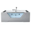 Baignoire hydromassage Verre panoramique 170 X 120 cm 8 jets Amber