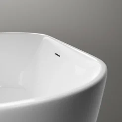 Baignoire îlot acrylique design et moderne pour salle de bain, isolation thermique, Blanc, 170x75x58cm, Garantie 5 ans, MIO 2.0