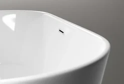 Baignoire îlot Acrylique ovale 180x80x59cm Blanc brillant + Bonde et trop plein - JAZZ PLUS 2.0