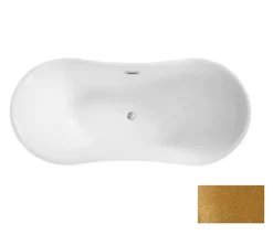 Baignoire îlot AMBER GLAM GOLDEN 170 x 80 cm