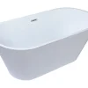 Baignoire îlot design - 201 L - 150 x 70 x 58 cm - Blanche - TWIGGY