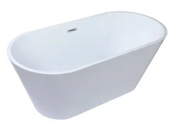 Baignoire îlot design - 201 L - 150 x 70 x 58 cm - Blanche - TWIGGY