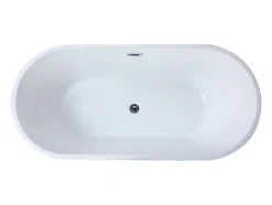 Baignoire îlot design - 201 L - 150 x 70 x 58 cm - Blanche - TWIGGY