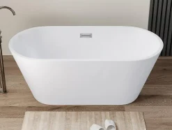 Baignoire îlot design - 201 L - 150 x 70 x 58 cm - Blanche - TWIGGY