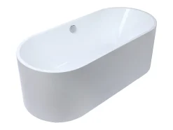 Baignoire îlot design - 221 L - 170 x 75 x 58 cm - Blanche - KATOUCHA