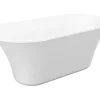 Baignoire îlot design - 193 L - 150 x 75 x 58 cm - Blanche - NOEMIE II
