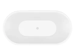 Baignoire îlot design - 193 L - 150 x 75 x 58 cm - Blanche - NOEMIE II