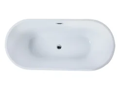 Baignoire îlot design - 201 L - 150 x 70 x 58 cm - Noire - TWIGGY