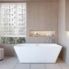 Baignoire îlot design en acrylique - 250L - 150 x 72 x 56cm - Confort ergonomique et élégance moderne - avec Bonde et trop plein