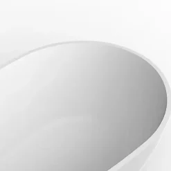 Baignoire îlot design en solid surface ovale HELSINKI 150 cm