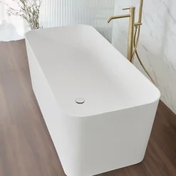 Baignoire îlot design en sanydur rectangulaire RUST 150 cm