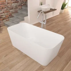Baignoire îlot design en sanydur rectangulaire RUST 150 cm