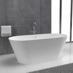 Baignoire îlot design en sanydur ovale MODERN 170 cm