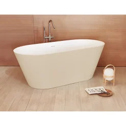 Baignoire îlot design en sanydur ovale MODERN 170 cm