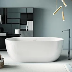 Baignoire îlot design ovale BOSTON blanche 180 cm