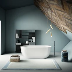 Baignoire îlot design ovale BOSTON blanche 180 cm