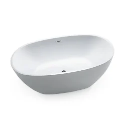 Baignoire îlot design ovale DENVER blanche 170 cm