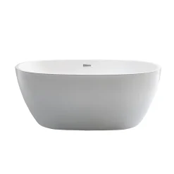 Baignoire îlot design ovale DENVER blanche 170 cm