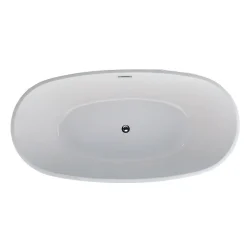 Baignoire îlot design ovale DENVER blanche 170 cm