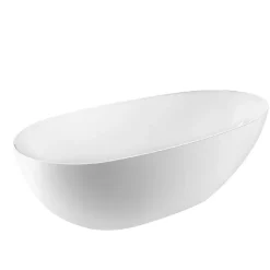 Baignoire îlot design ovale FLORIDA blanche 165 cm Mat