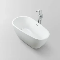 Baignoire îlot design ovale PHOENIX blanche 150 cm