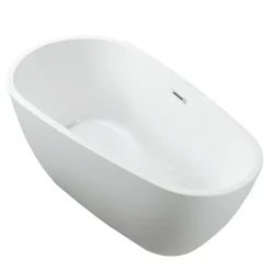 Baignoire îlot design ovale PHOENIX blanche 150 cm