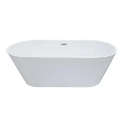 Baignoire îlot design ovale FINDLAY blanche 171 cm